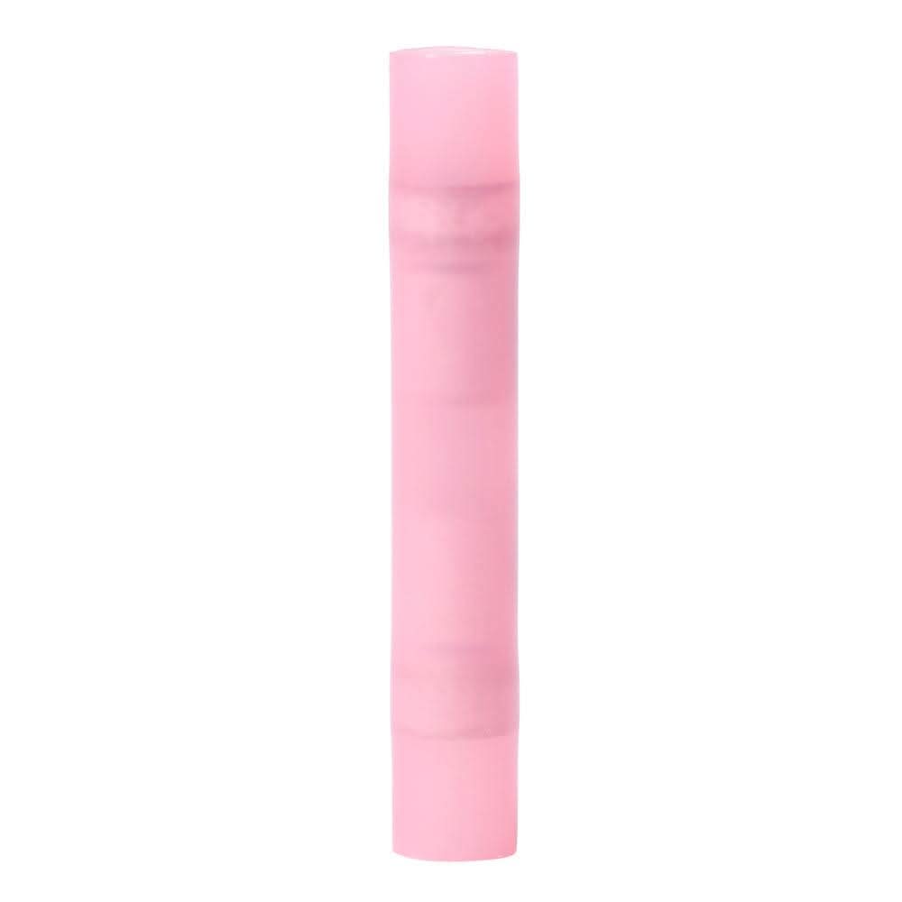 Ancor 22-18 AWG nylon double crimp butt connector marine grade terminal pink insulation