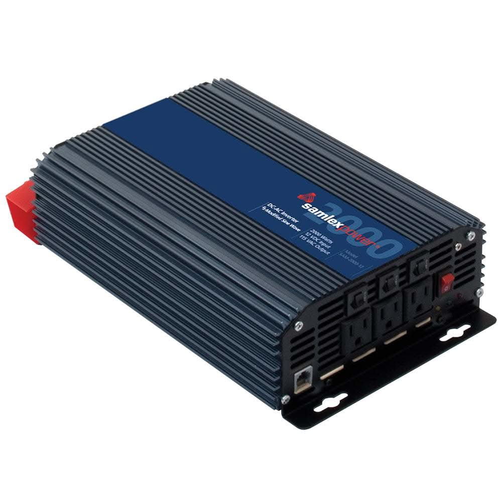 Samlex 2000W modified sine wave inverter 12V black with multiple socket outlets