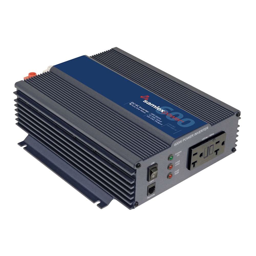 Samlex 600W pure sine wave inverter 12V compact unit with outlet and indicators