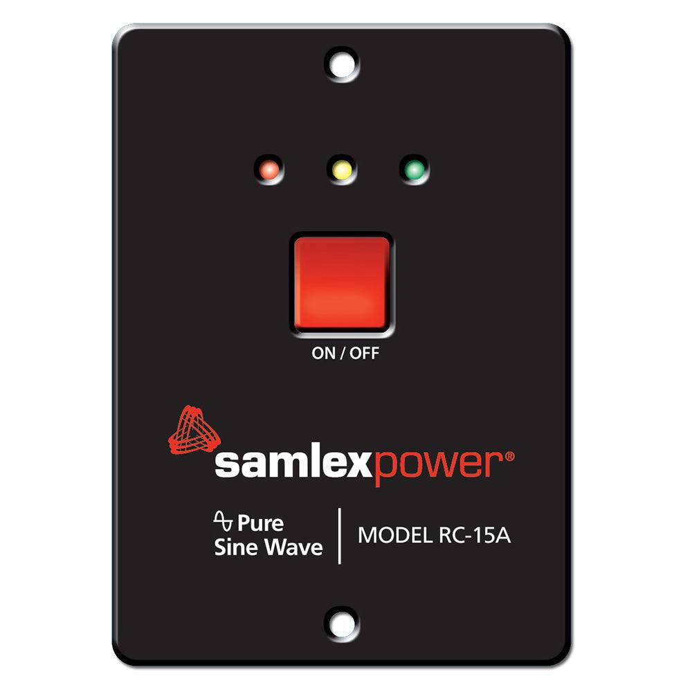 Samlex Remote Control RC-15A for PST-600 and PST-1000 Inverters with on/off button and LED indicators