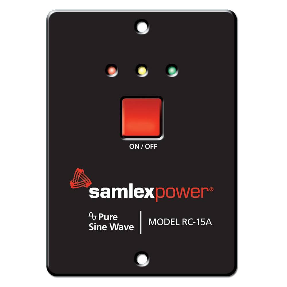 Samlex Remote Control RC-15A for PST-600 and PST-1000 Inverters with on/off button and LED indicators