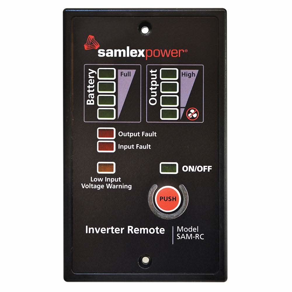 Samlex Remote Control SAM-RC for SAM Series inverter with battery and output indicators