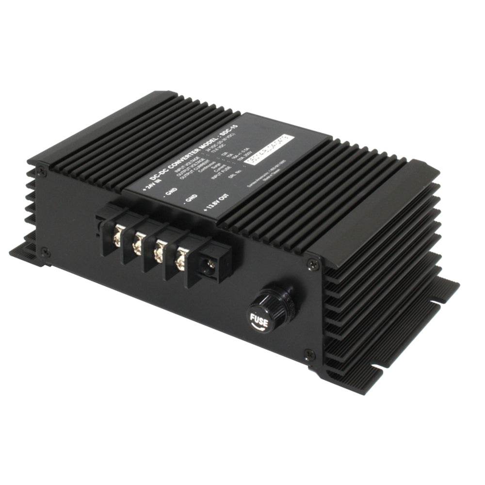 Samlex 12A non-isolated step-down 24VDC to 12VDC converter for heavy duty applications SDC-15