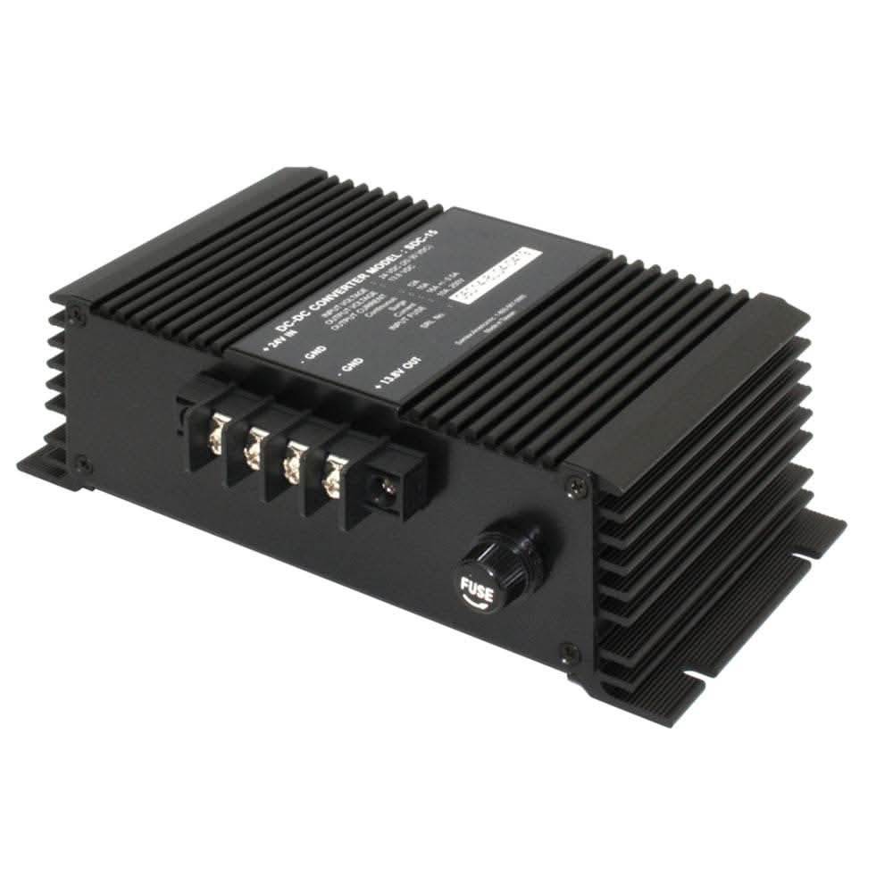 Samlex 12A non-isolated step-down 24VDC to 12VDC converter for heavy duty applications SDC-15