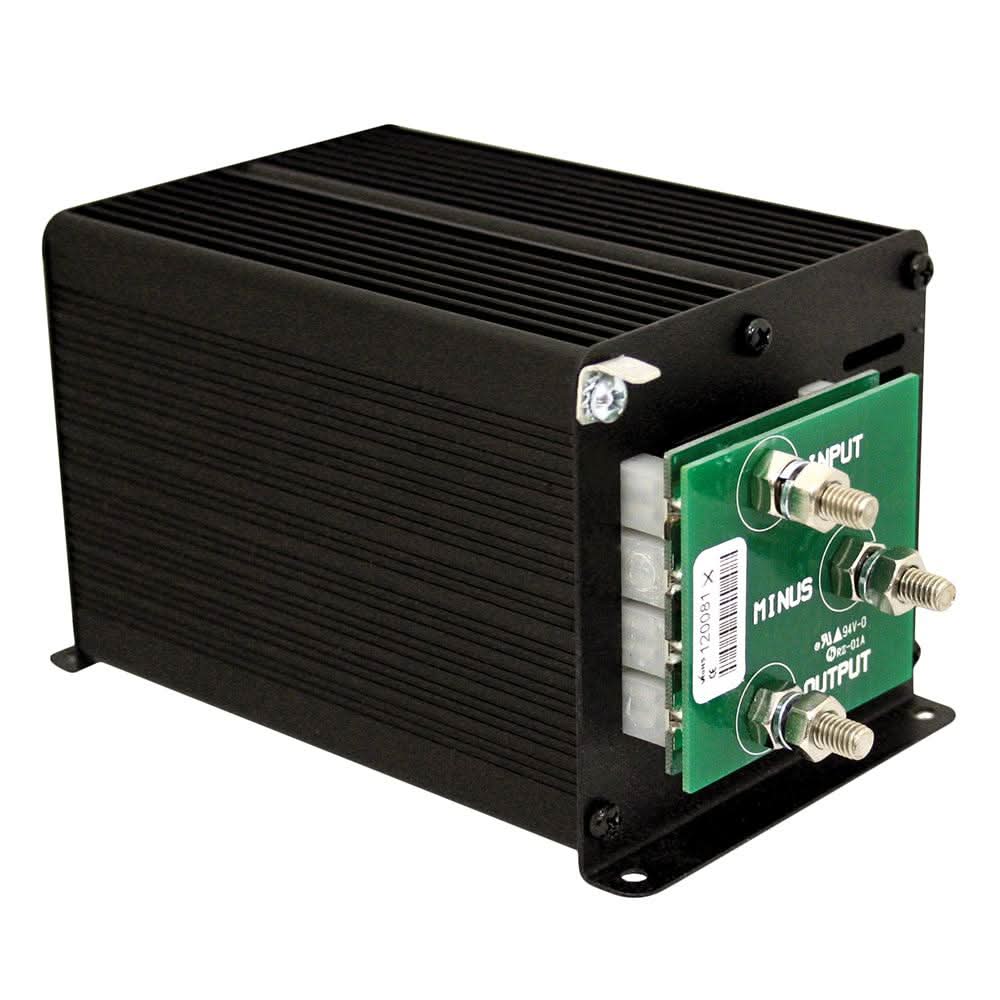 Samlex 60A non-isolated 24V to 12V step-down DC converter SDC-60 with black metal casing