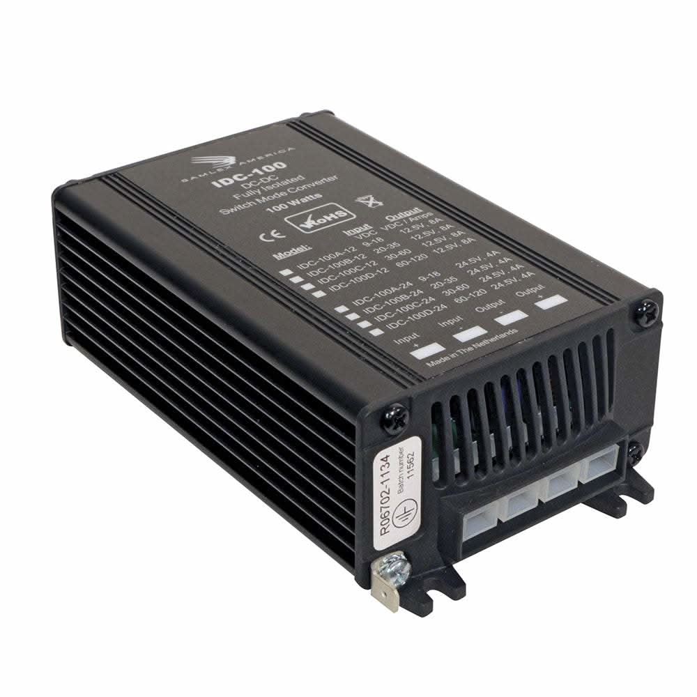 Samlex 100W fully isolated DC-DC converter with 30-60V input and 24V output, model IDC-100C-24