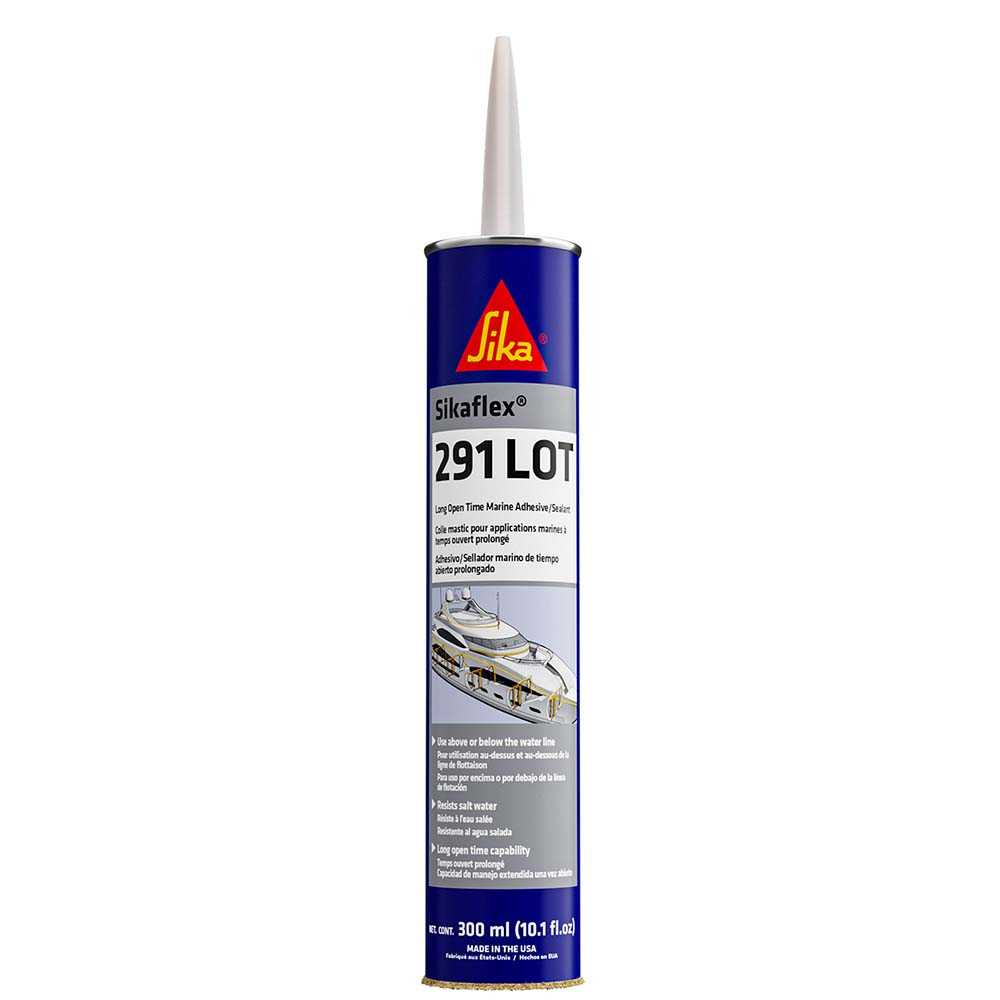 Sikaflex 291 LOT slow cure marine adhesive and sealant cartridge 10.3oz white