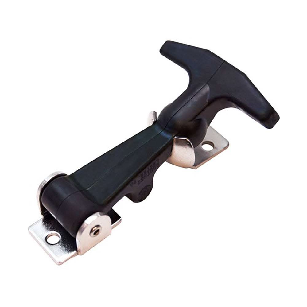 Southco Flexible Draw Latch with rubber handle and stainless steel front mount mechanism
