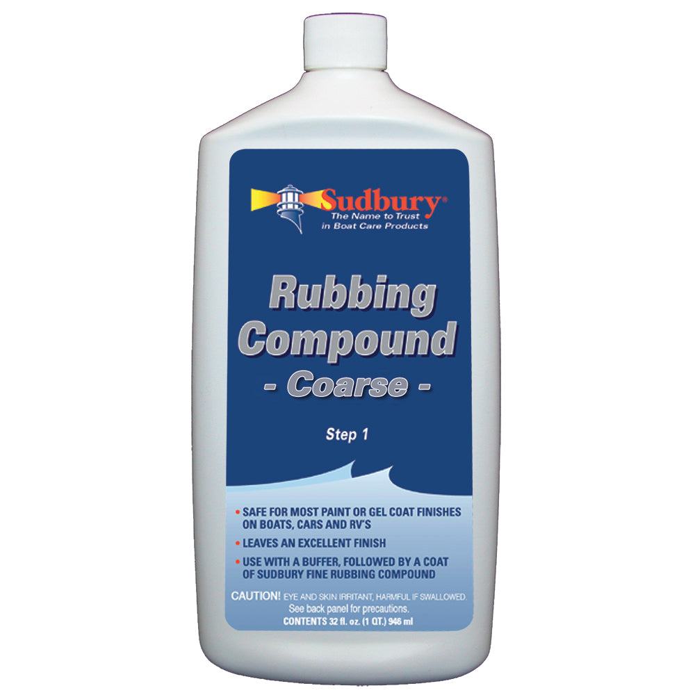 Sudbury Rubbing Compound Coarse Step 1 32oz for fast paint and gelcoat scratch removal