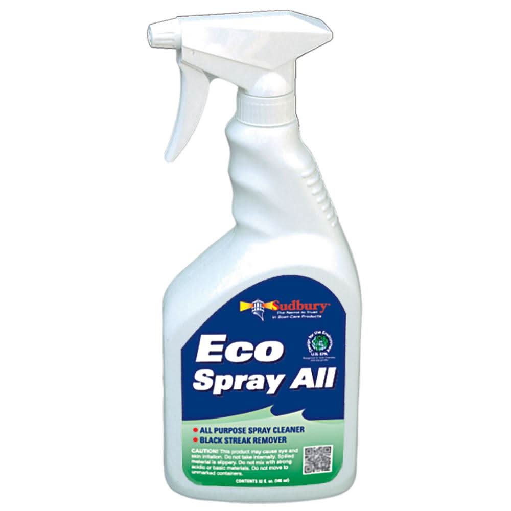 Sudbury Eco Spray All & Black Streak Remover 32oz spray bottle for stains and grime removal