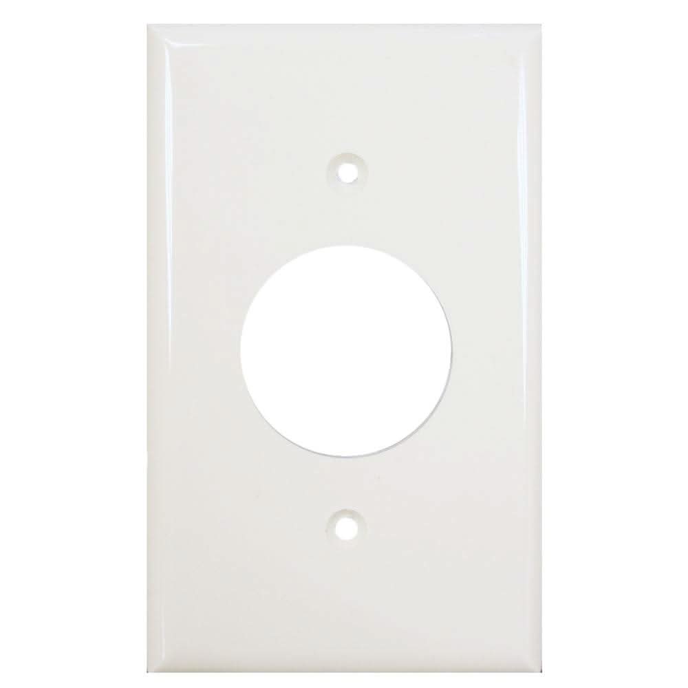 White conversion plate CMD-4 to CMD-5 for carbon monoxide alarms with screw holes
