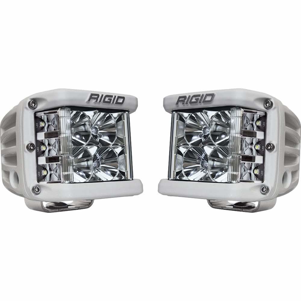 Rigid Industries D-SS PRO Flood LED pair in white with wide spread beam and high output lighting