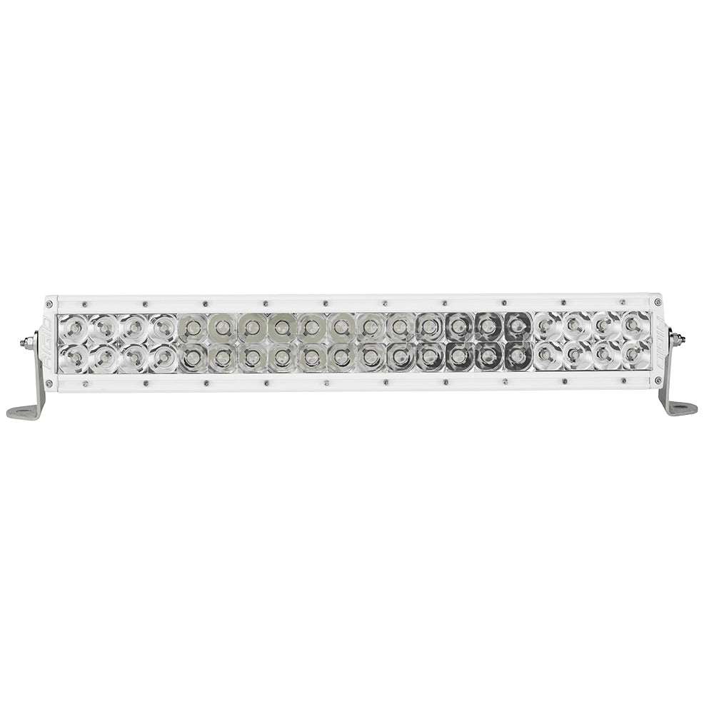 Rigid Industries E-Series PRO 20-inch white spot-flood combo LED light bar with hybrid optics and surface mount.