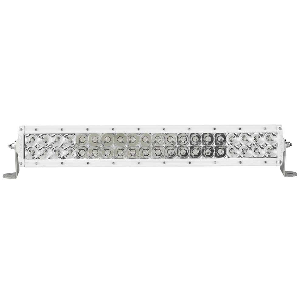 Rigid Industries E-Series PRO 20-inch white spot-flood combo LED light bar with hybrid optics and surface mount.