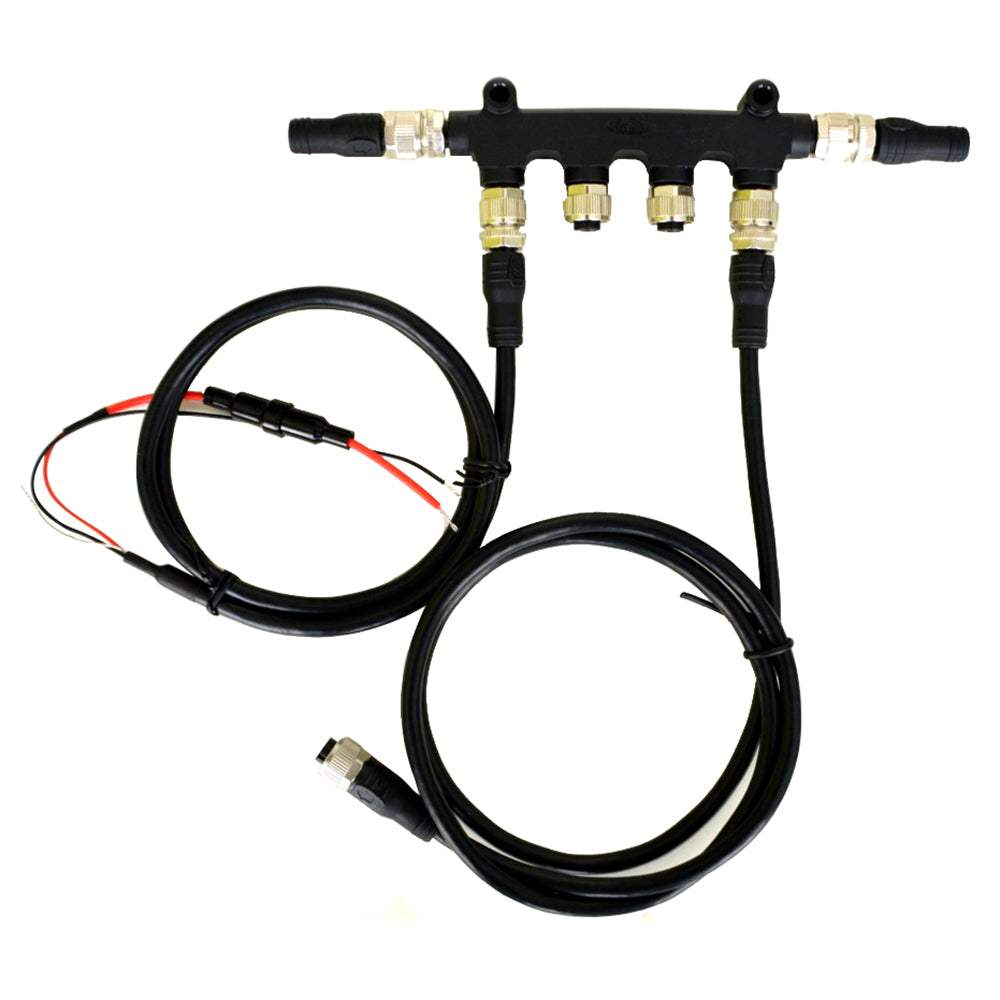 Digital Yacht NMEA 2000 Starter Cable Kit with 4-way T-piece and metal connectors for marine electronics connectivity