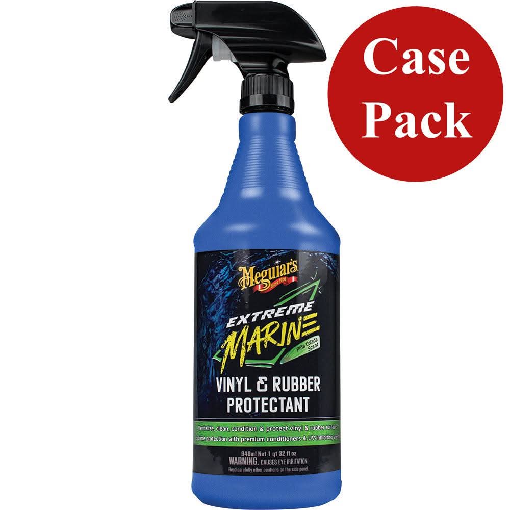 Meguiar's Extreme Marine Vinyl & Rubber Protectant spray bottle case pack of 6 for marine surface protection
