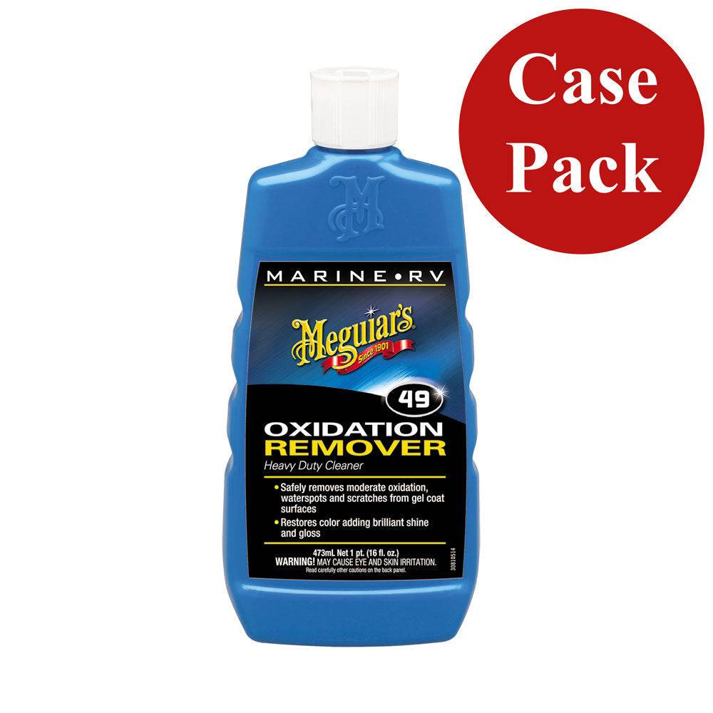 Meguiar's Heavy Duty Oxidation Remover 16oz bottle for marine and RV surfaces, case pack of 6