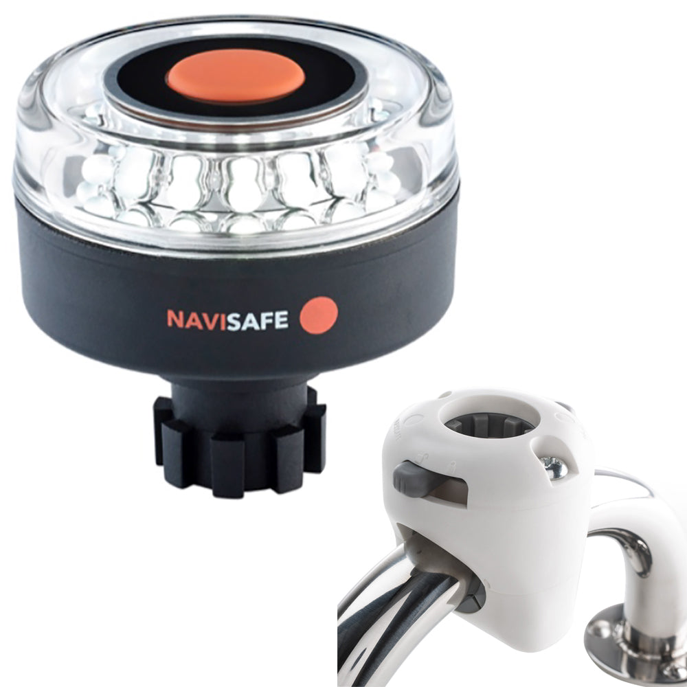 Navisafe Navilight 360° 2NM w/Navibolt Base & Rail Mount - White - 042KIT3
