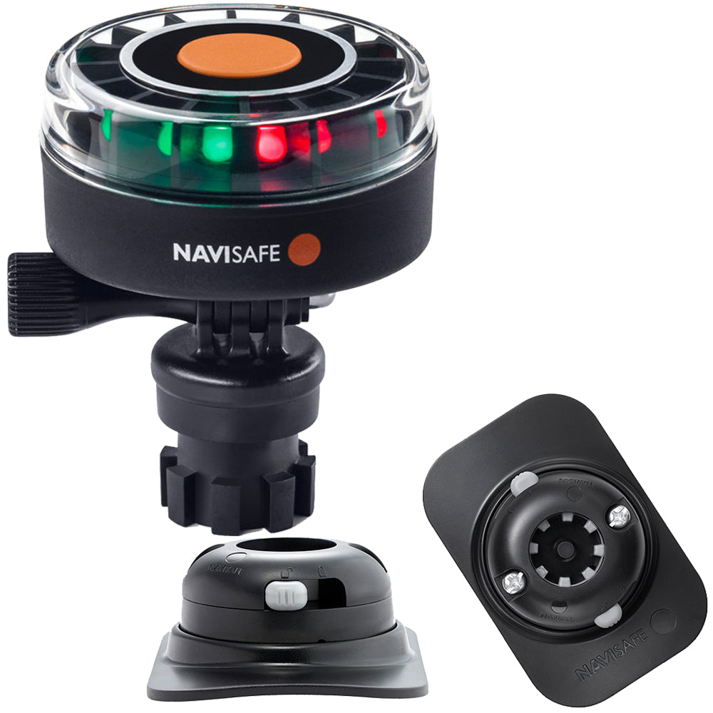 Navisafe Navilight 2NM Tricolor w/Navimount Base & RIB Mount - Black - 340KIT2