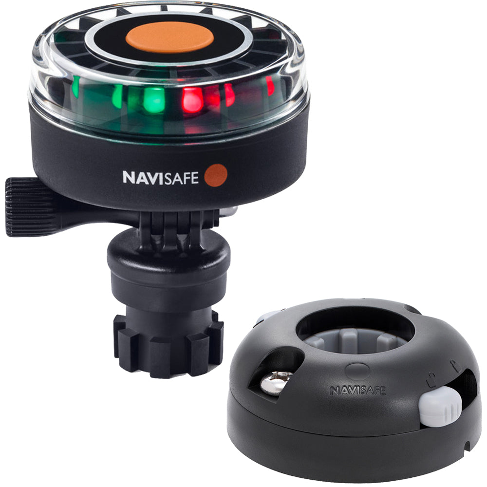 Navisafe Navilight 2NM Tricolor w/Navimount Base & Horizontal Mount - Black - 340KIT7