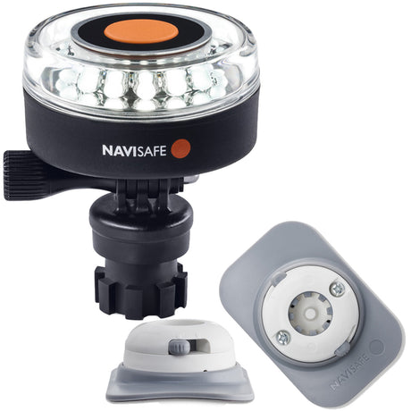 Navisafe Navilight 360° 2NM White w/Navimount Base & RIB Mount - White - 040KIT4