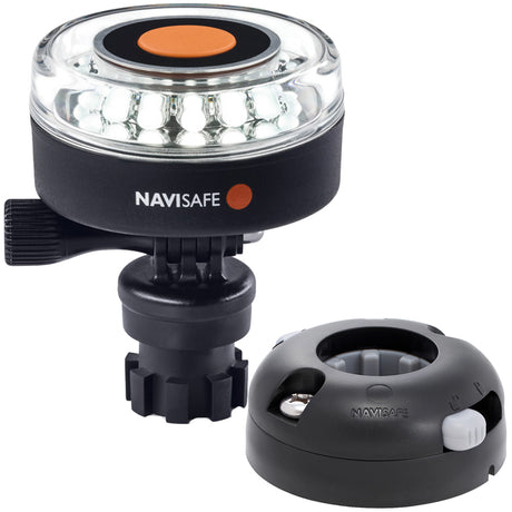 Navisafe Navilight 360° 2NM White w/Navimount Base & Horizontal Mount - Black - 040KIT7