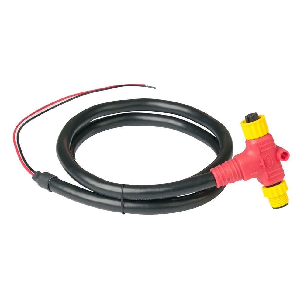 Ancor 1-meter NMEA 2000 power cable with red tee and yellow couplers for marine network connection