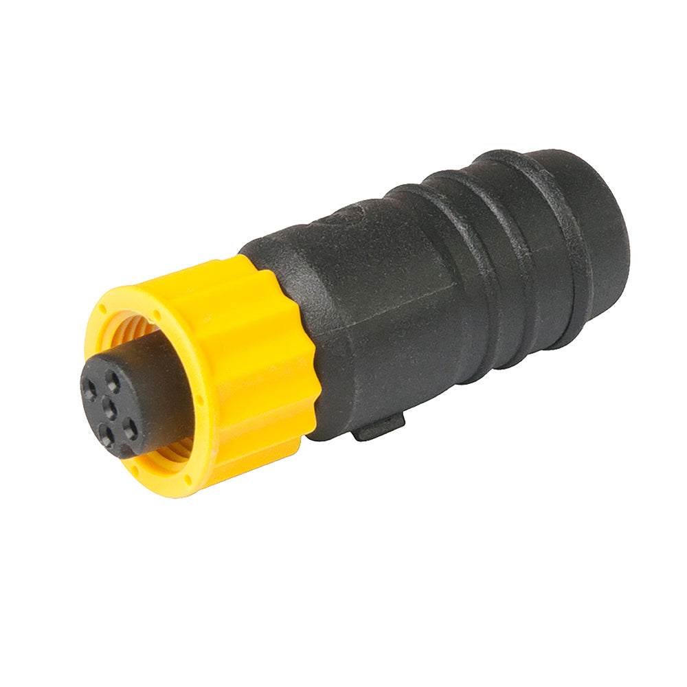 Ancor NMEA 2000 female terminator with yellow coupler for network termination and easy identification