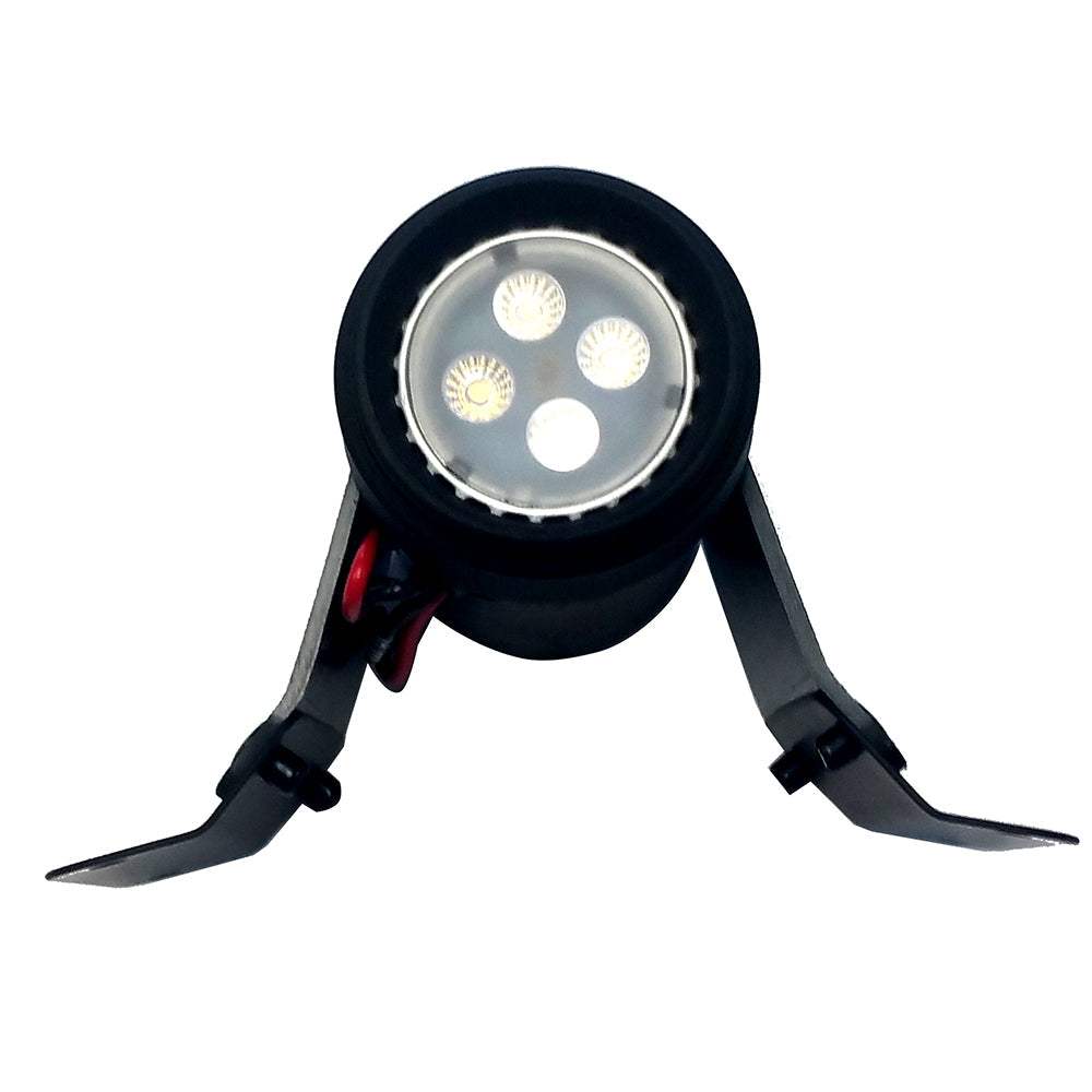 Forespar ML-1 LED spreader deck light with molded polymer housing and twin-lead wire