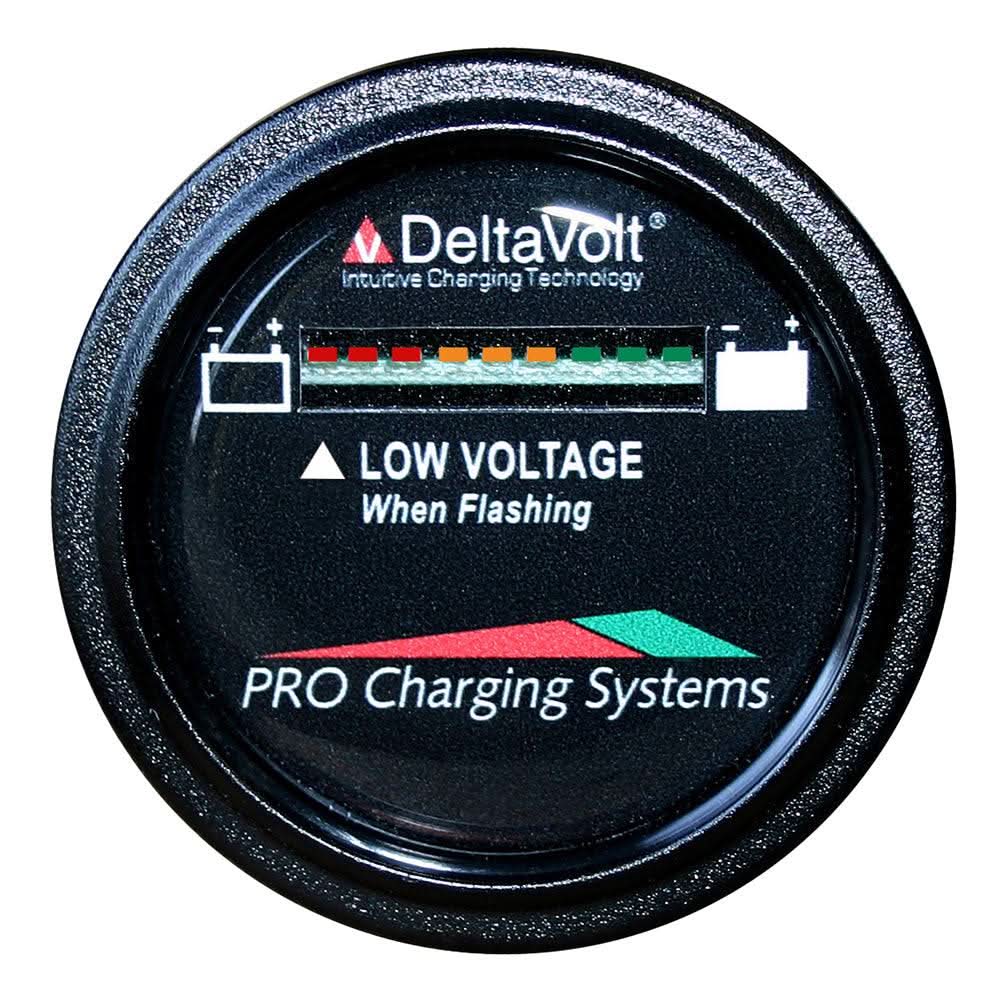 Dual Pro Battery Fuel Gauge for 64V system with LED display and DeltaView Link compatibility.