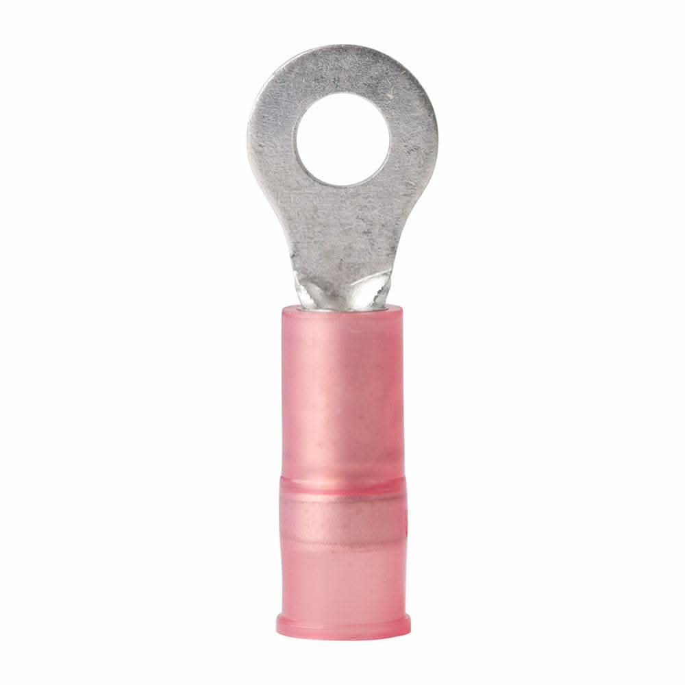 Ancor 22-18 AWG #6 nylon ring terminal with pink insulated grip for marine use
