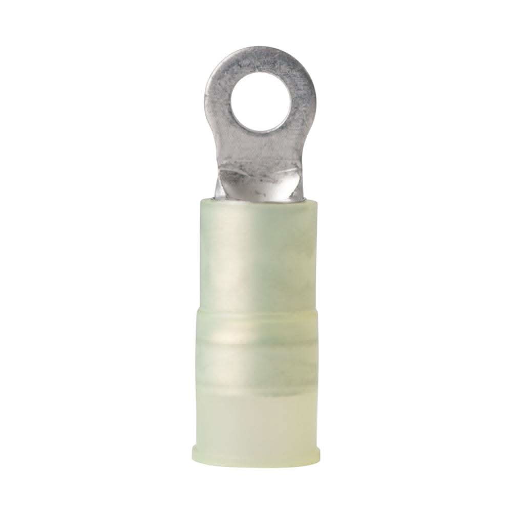 Ancor 12-10 AWG nylon insulated #6 ring terminal with tinned copper barrel for marine use