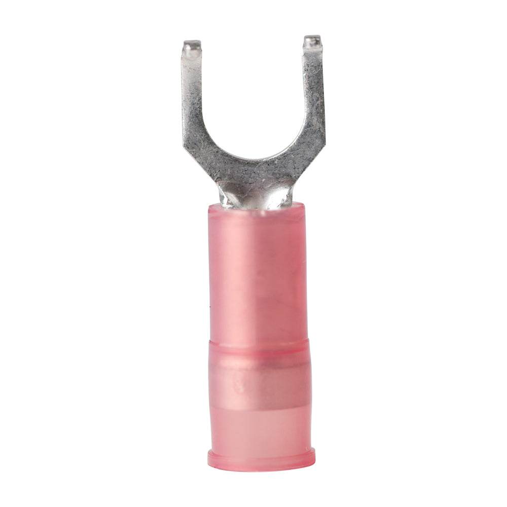 Ancor 22-18 AWG nylon flanged spade terminal with tinned copper, red insulation, for marine use