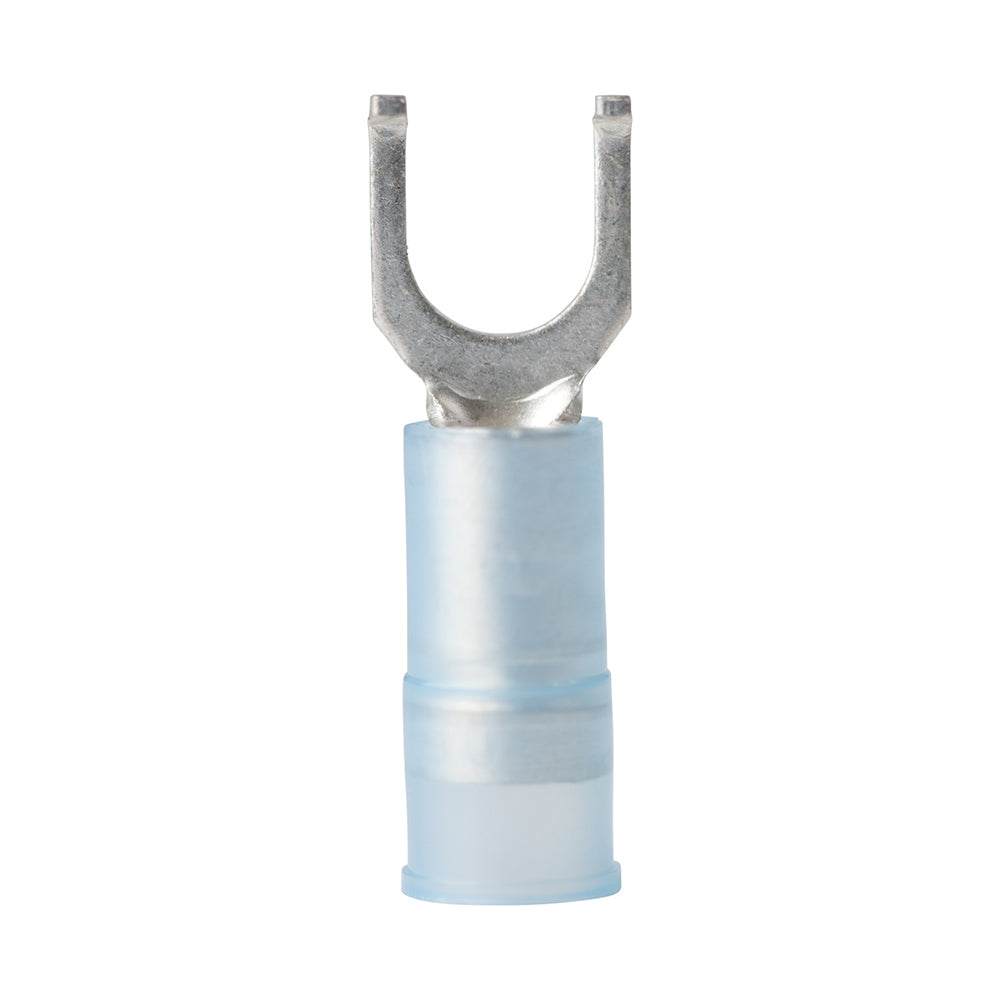 Ancor 16-14 AWG nylon flanged spade terminal with tinned copper barrel and insulation grip