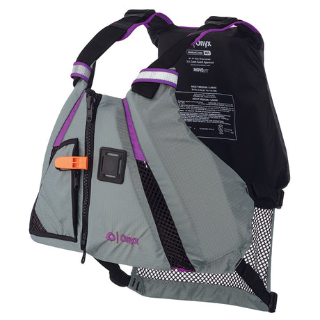 Onyx Movement Dynamic Paddle Sports Vest - Purple/Grey - Medium/Large - 122200-600-040-18