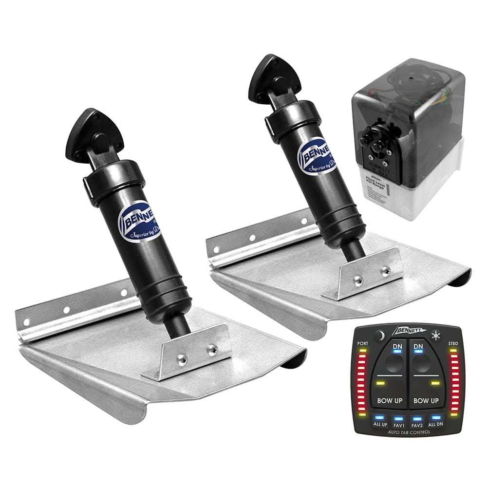 Bennett M80ATP Sport Tab hydraulic trim tabs with Auto Trim Pro control system and power unit for improved boat performance and fuel efficiency