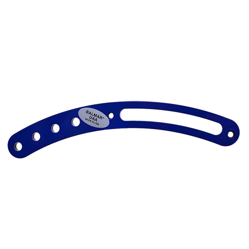 Balmar Universal Adjustment Arm UAA blue metal arm with multiple holes and adjustment slot