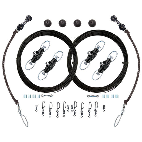 Rupp Double Rigging Kit with Nok-Outs - 320' Black Mono - CA-0026-MO