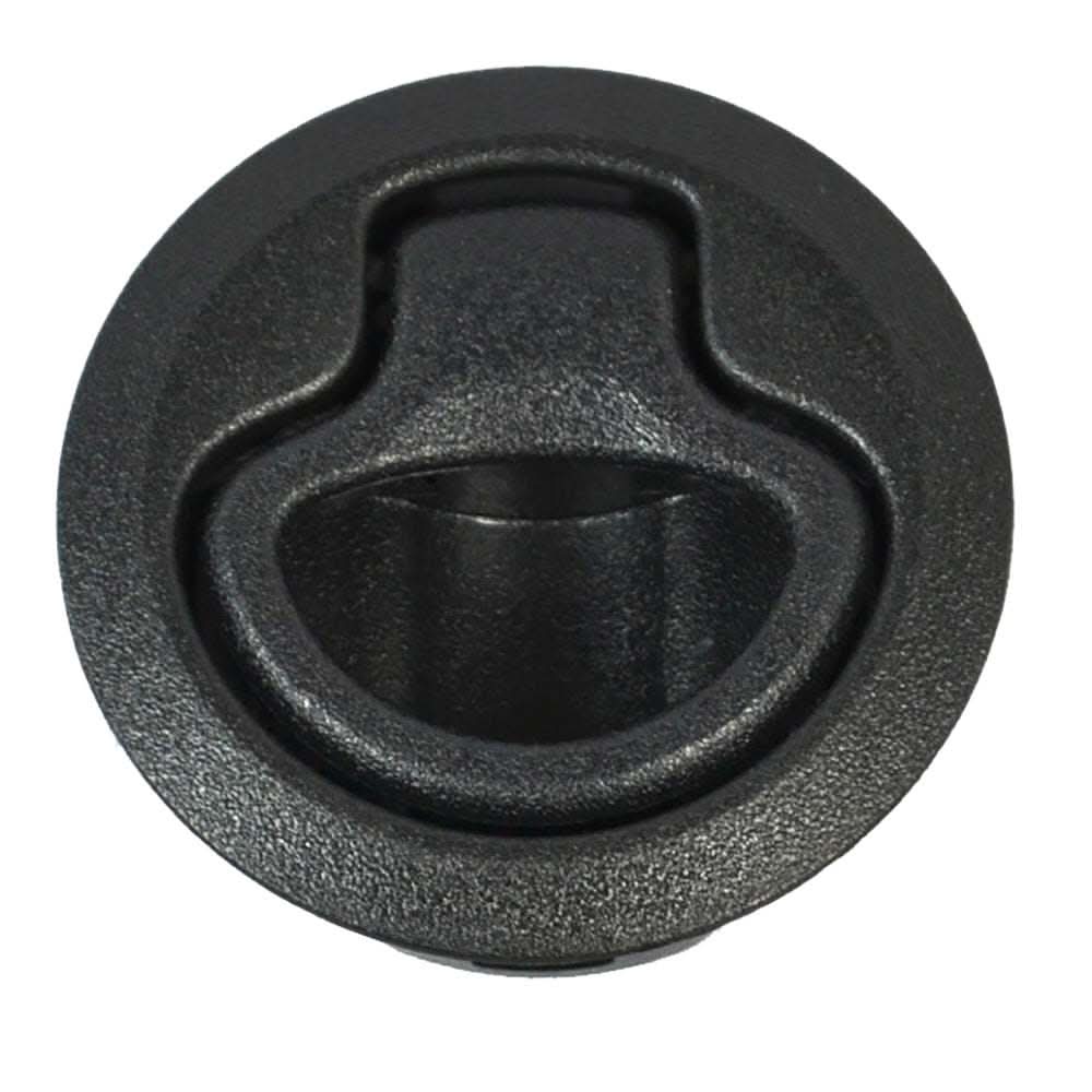 Southco flush pull latch black plastic non-locking medium size low profile