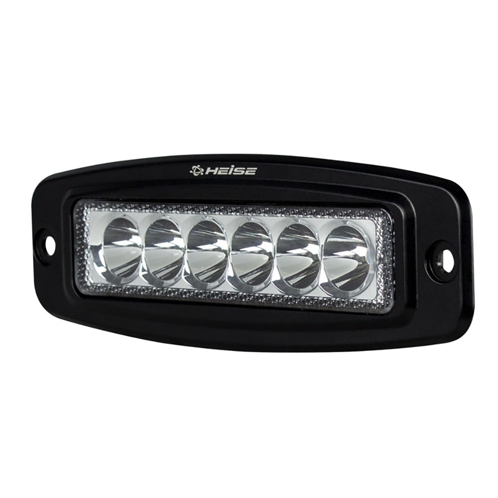 HEISE 6 LED Single Row Driving Light - Flush Mount - HE-FMDL1
