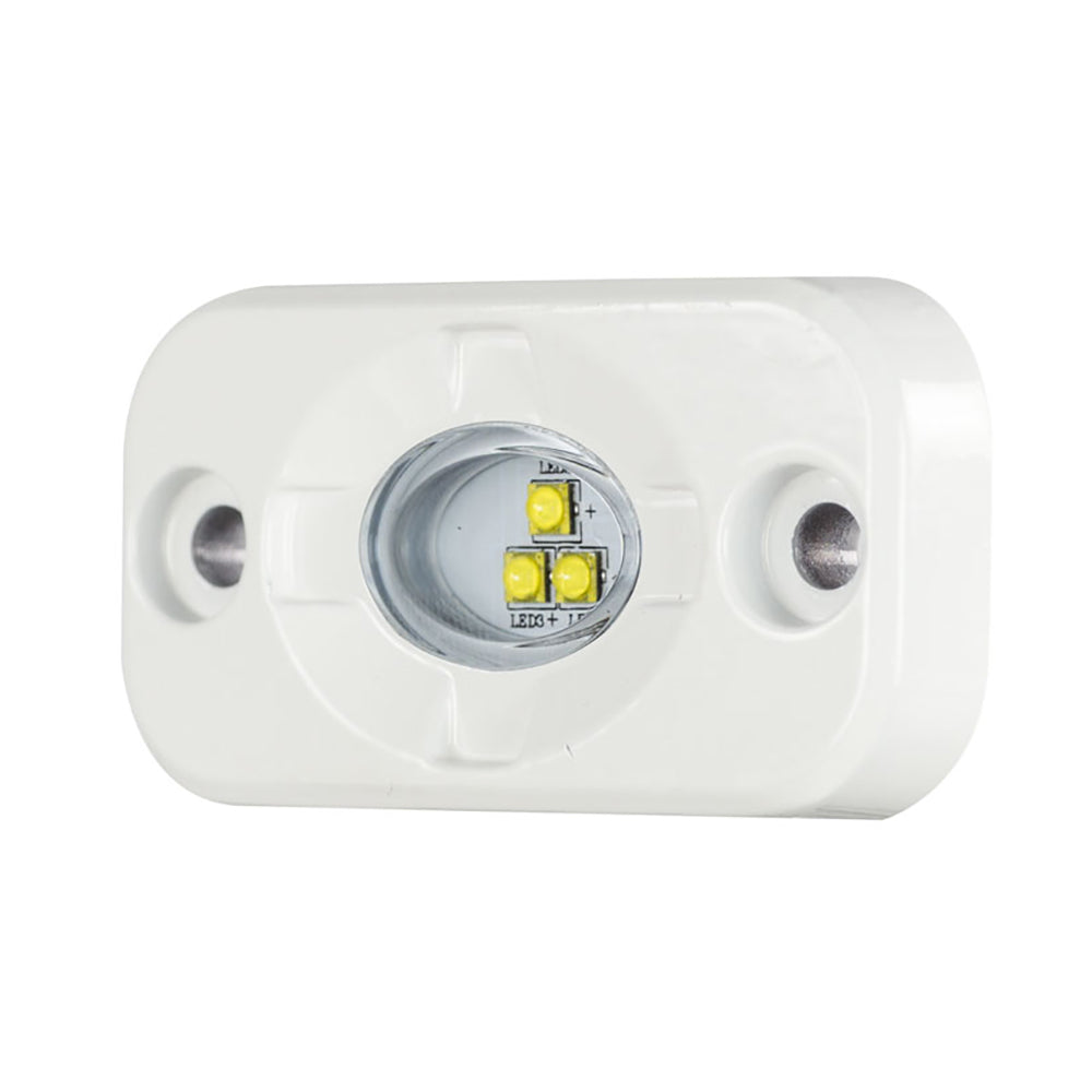 HEISE Marine Auxiliary Accent Lighting Pod - 1.5" x 3" - White/White - HE-ML1
