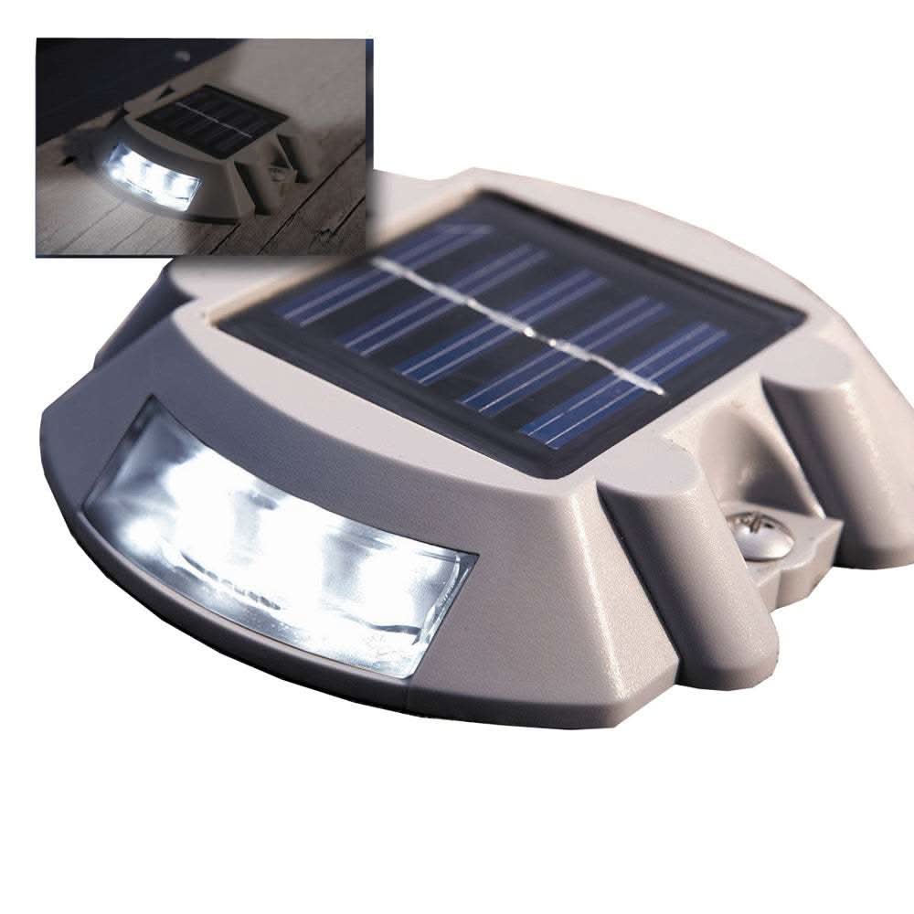 Dock Edge DockLite solar powered dock and deck light with weatherproof design and automatic dusk activation