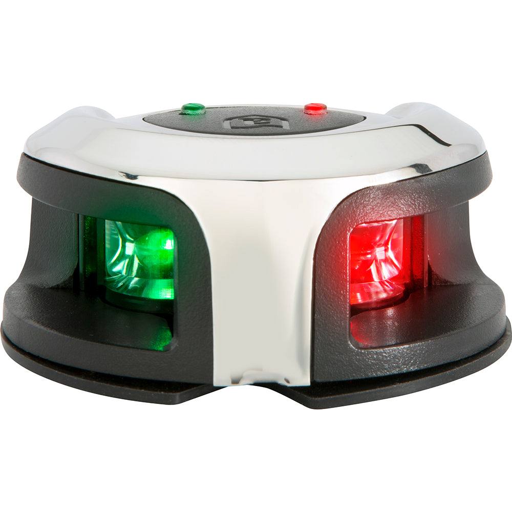 Attwood LightArmor Bow Mount stainless steel bi-color navigation light with 2NM visibility and LED technology