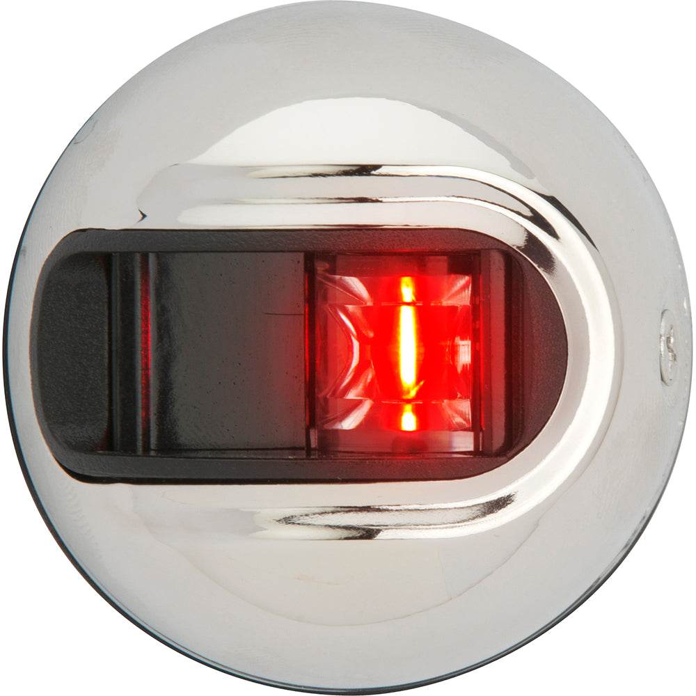 LightArmor Vertical Surface Mount stainless steel red navigation light port side 2NM certified
