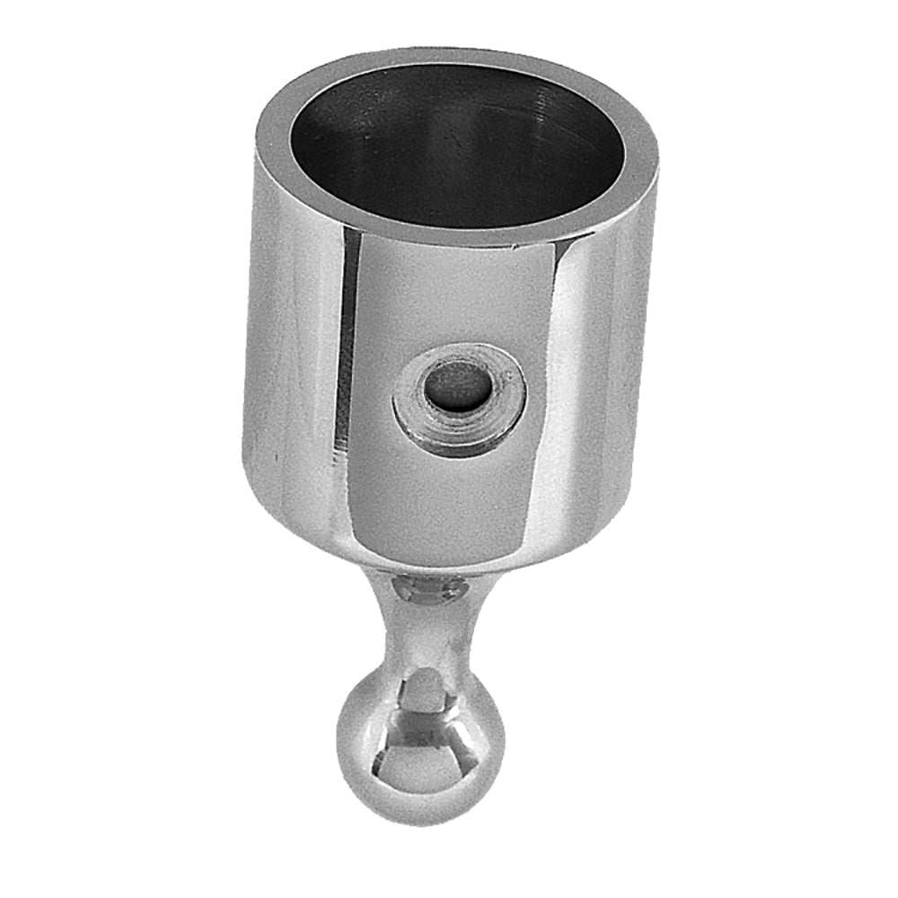 TACO Top Cap for 7/8 inch tube with polished finish and set screw fastener