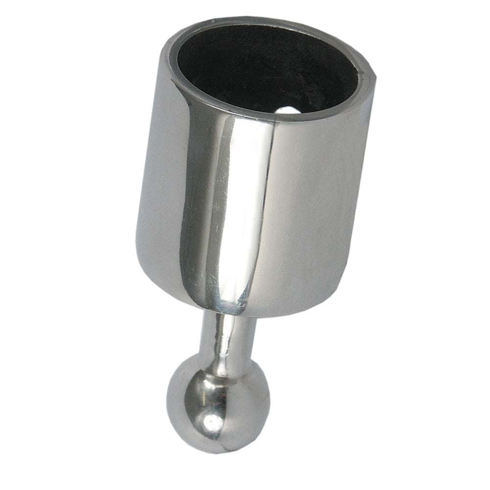 TACO Top Cap for 1 inch tube with polished finish and set screw fastener