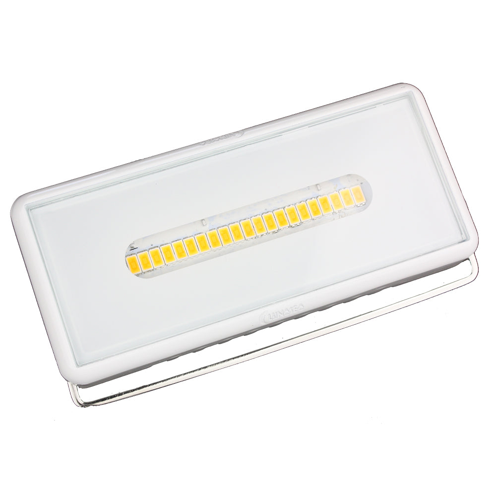 Lunasea 1600 Lumen Interior/Exterior Adjustable Area Light with Stainless Steel Swivel Mounting Bracket - White - LLB-61WO-81-00