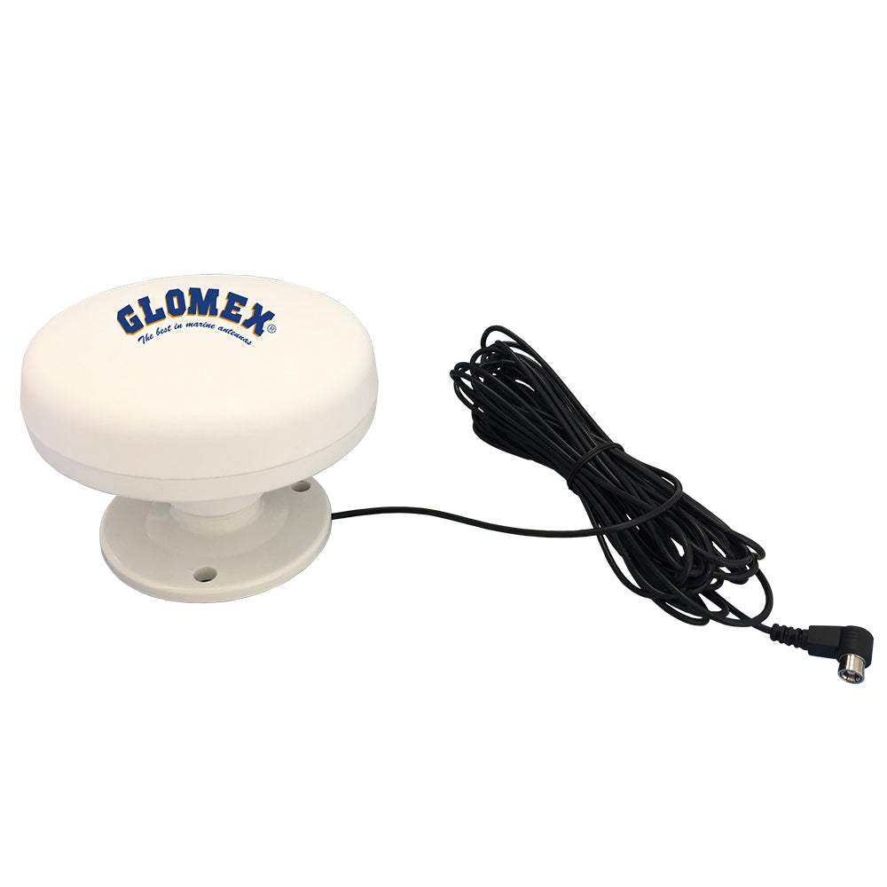 Glomex RS100 satellite radio antenna with mounting kit and 7M coax cable