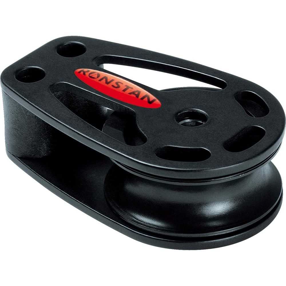 Ronstan Series 40 single cheek all purpose sailing block with self-lubricating sheave and durable nylon cheeks