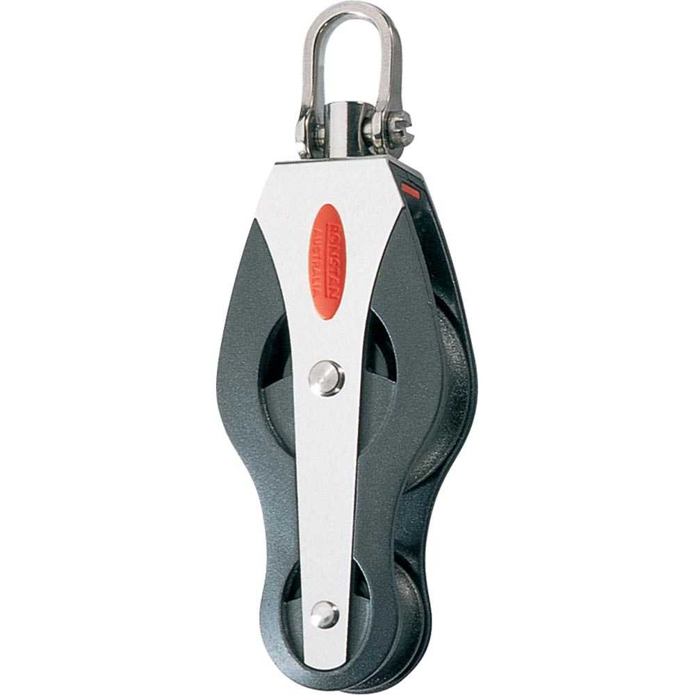 Ronstan Series 40 Ball Bearing Block fiddle with stainless steel and nylon construction for low friction sailing applications